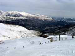 Una pista da sci a Monesi
