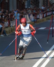 Giorgio Rocca in azione nell'edizione 2005
