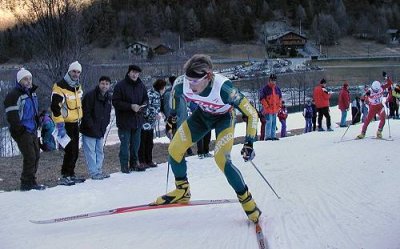 Filippa in azione a Brusson (da Ski-Nordik.it)