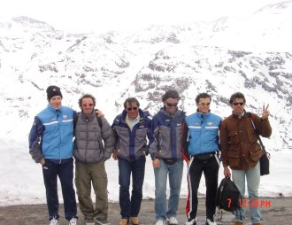 Boggian con Ploner, Blardone e parte dello staff