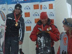 Raffaella Brutto (al centro) nel podio di Zermatt