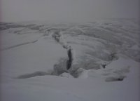 Ghiacciao dello Stelvio - i crepacci del Monte Cristallo