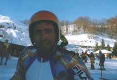 Al termine di una gara a Prato Nevoso.