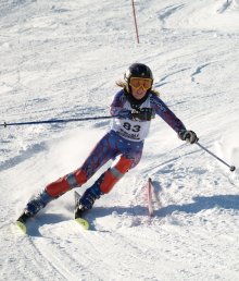 Rachele Damonte in azione a Prato Nevoso